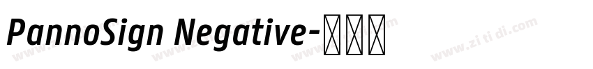 PannoSign Negative字体转换